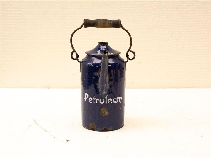 emaille petroleum kan 30309, Antiek en Kunst, Antiek | Emaille, Ophalen of Verzenden