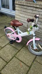 Kinderfiets wit/roze 12 inch, Fietsen en Brommers, Fietsen | Kinderfietsjes, Ophalen, Gebruikt, Minder dan 16 inch