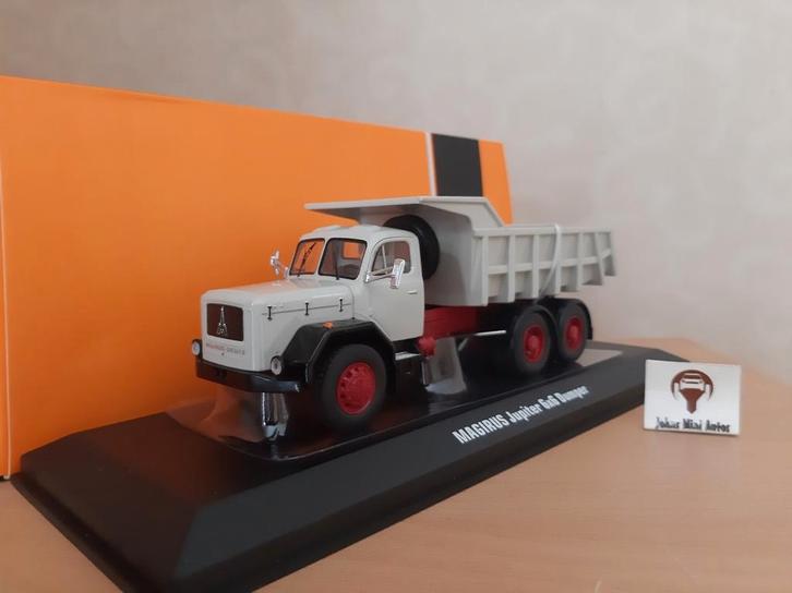 Magirus Deutz Jupiter 6x6 kieper grijs/rood IXO Trucks 1:43, Hobby en Vrije tijd, Modelauto's | 1:43, Nieuw, Bus of Vrachtwagen