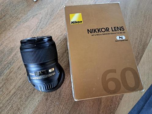 Nikon Micro 60 mm 2.8, Audio, Tv en Foto, Fotografie | Lenzen en Objectieven, Gebruikt, Macrolens, Ophalen of Verzenden