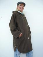 *Abfab Vintage Bruine Wollen Mantel met Capuchon L*, Kleding | Dames, Jassen | Winter, Bruin, Gira Puccino, Maat 42/44 (L), Ophalen of Verzenden