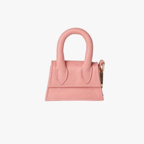 Designer poepzakhouder/beloningstasje van roze leer - nieuw, Dieren en Toebehoren, Honden-accessoires, Nieuw, Ophalen of Verzenden