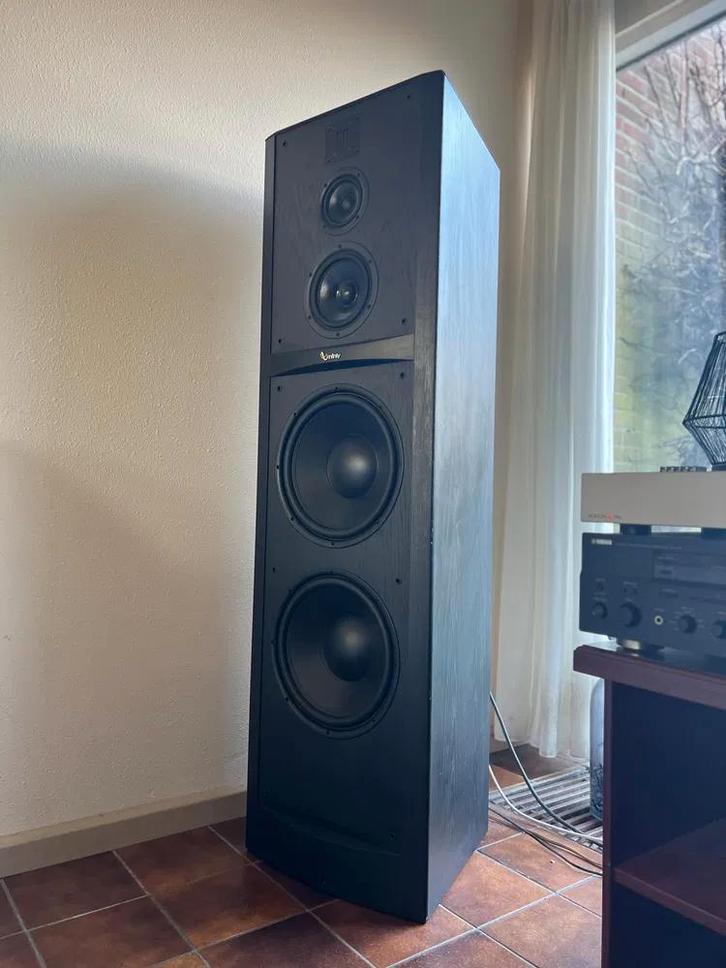 Zeldzame Infinity Kappa 100 - giganten - zwart - high-end, Audio, Tv en Foto, Luidsprekers, Zo goed als nieuw, Front, Rear of Stereo speakers