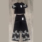 Zara linnenmix blouse en broek set - maat S - nieuw, Kostuum of Pak, Nieuw, Ophalen of Verzenden, Maat 36 (S)