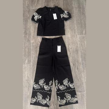 Zara linnenmix blouse en broek set - maat S - nieuw beschikbaar voor biedingen