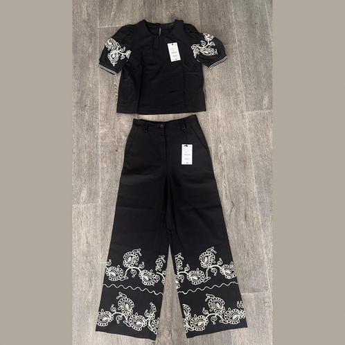 Zara linnenmix blouse en broek set - maat S - nieuw, Kleding | Dames, Jasjes, Kostuums en Pakken, Nieuw, Kostuum of Pak, Maat 36 (S)