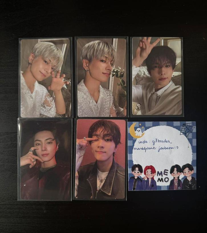 Enhypen jay jungwon heeseung photocards, Verzamelen, Muziek, Artiesten en Beroemdheden, Zo goed als nieuw, Foto of Kaart, Ophalen of Verzenden