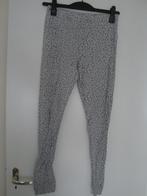 Maat M. Lange licht grijze legging met een wit werkje., Legging, Overige kleuren, Maat 40/42 (M), Ophalen of Verzenden