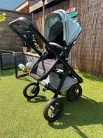 Dubatti kinderwagen groen, Gebruikt, Verstelbare duwstang, Ophalen, Kinderwagen