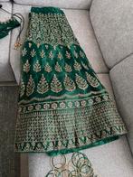 Feestjurk lengha sari abiye trouwjurk gala, Ophalen of Verzenden, Zo goed als nieuw, Groen, Galajurk