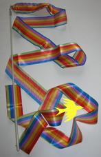 Regenboog gymnastieklint met stokje (40 cm)  motoriek, Nieuw, Ophalen of Verzenden, Ontdekken