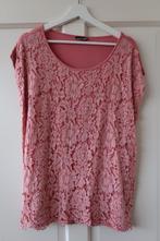 Vlotte top kap mouwtje gehaakt merk Taifun mt 42 kleur roze, Kleding | Dames, Maat 42/44 (L), Ophalen of Verzenden, Roze, Gedragen