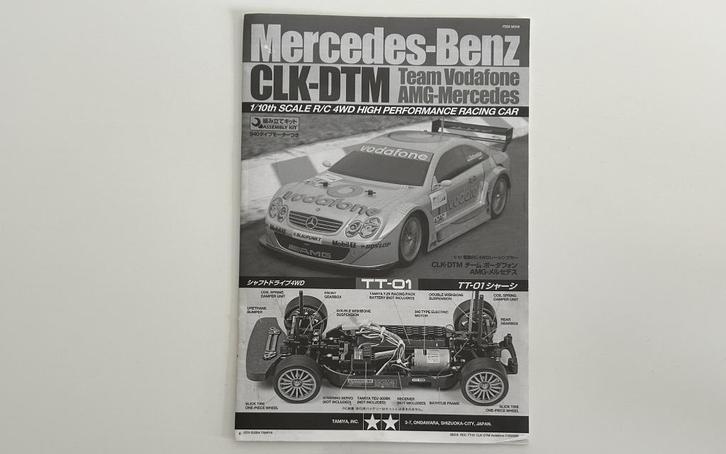 Tamiya Mercedes CLK DTM handleiding rc, Hobby en Vrije tijd, Modelbouw | Radiografisch | Auto's, Gebruikt, Auto onroad, Ophalen of Verzenden