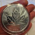 Zilveren Maple leaf 5 oz, Ophalen of Verzenden, Zilver