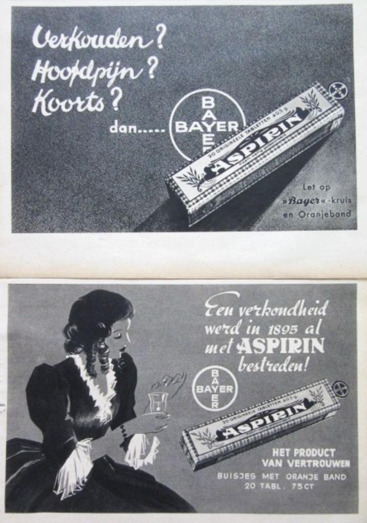 Advertenties reclames uit 1937 - drogist producten, Verzamelen, Merken en Reclamevoorwerpen, Gebruikt, Overige typen, Ophalen of Verzenden