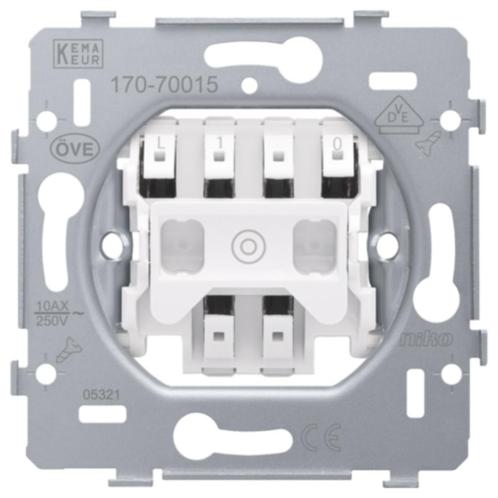 3x Niko Pulsdrukker 170-70015, Hobby en Vrije tijd, Elektronica-componenten, Nieuw, Ophalen of Verzenden