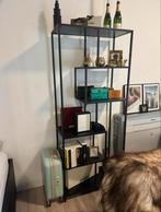 Stellingkast fonQ zwart 185 x 77 x 35, Ophalen, Zo goed als nieuw
