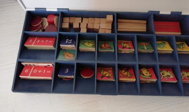 Oude rekendoos van Malmberg LFCM retro vintage '50, Antiek en Kunst, Curiosa en Brocante, Ophalen of Verzenden