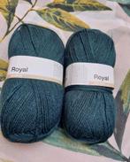 3 bollen wol (royal) groen, Ophalen of Verzenden, Nieuw, Breien of Haken, Wol of Garen