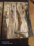 Abstract Schilderij - Neutrale Kleuren, Antiek en Kunst, Ophalen