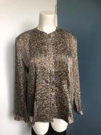 Anecdote bruin geel blouse bloemen 42, Kleding | Dames, Bruin, Maat 42/44 (L), Ophalen of Verzenden, Zo goed als nieuw