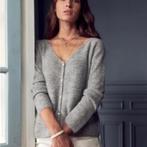 Sezane Barry vest sweater knitwear licht grijs alpaca wol, Grijs, Zo goed als nieuw, Maat 36 (S), Verzenden