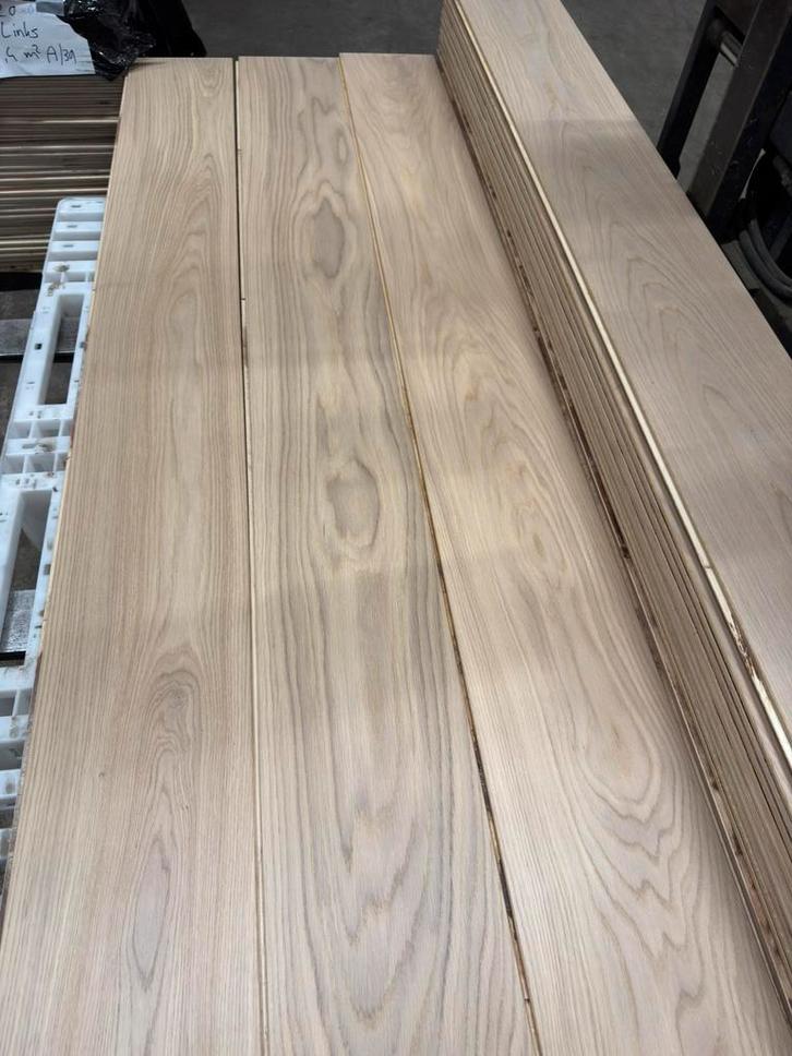 Eiken vloer NIEUW Restpartij16,5 m2, 6,4 m2, 5,1 m2, 3,7 m2., Doe-het-zelf en Verbouw, Vloerdelen en Plavuizen, Nieuw, Vloerdelen of -planken