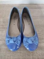 Dolcis blauwe dames lak ballerina`s met strik, Dolcis, Blauw, Zo goed als nieuw, Ballerina's