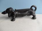 Schoenschraper Teckel, Tuin en Terras, Tuinbeelden, Ophalen of Verzenden, Zo goed als nieuw, Metaal, Dierenbeeld