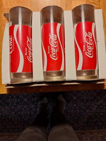 Oude coca cola glazen beschikbaar voor biedingen