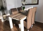 Eettafel met 4 stoelen, Huis en Inrichting, Complete eetkamers, Ophalen of Verzenden, Zo goed als nieuw, 4 tot 6 stoelen