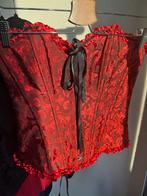 Vintage rode jacquard print korset bustier top, Vintage, Vintage, Vintage, Ophalen of Verzenden