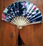 prachtige houten handwaaier bloemen, Ophalen of Verzenden, Nieuw