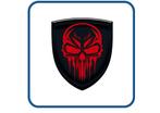 Skull design 14 Doming 3D stickers,Gel,Decal,Auto,Motor,Helm, Verzenden, Nieuw, Overige typen