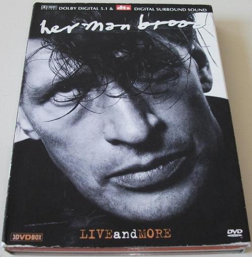 Dvd *** HERMAN BROOD *** Live and More 3-Disc Boxset, Cd's en Dvd's, Dvd's | Muziek en Concerten, Gebruikt, Muziek en Concerten