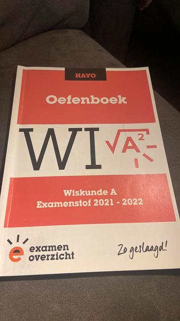 Oefenboek wiskunde a havo  beschikbaar voor biedingen