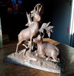 Black forest houtsnijwerk zwarte woud hert., Ophalen of Verzenden