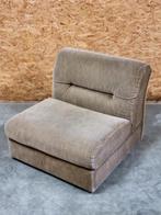 Vintage modulaire elementen bank in ribstof, 1970, Ophalen, Gebruikt, Vintage design, Retro design, Mid Century Modern, Driepersoons