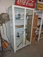 Vintage Vitrine Medicijn Apothekerskasten, Huis en Inrichting, Ophalen, Vintage, 50 tot 100 cm, Glas