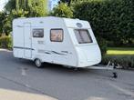 Caravelair Antares Luxe 390 900 Kg meeneemprijs, Caravans en Kamperen, Caravans, Overige typen, Kachel, Bedrijf, Treinzit