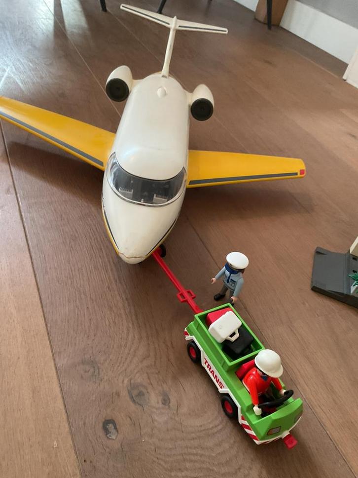 Playmobil vliegtuig, inclusief 3 poppetjes, Kinderen en Baby's, Speelgoed | Playmobil, Gebruikt, Ophalen