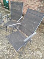 Gebruikte Tuinstoelen in Goede Staat .prijs voor 4, Tuin en Terras, Tuinstoelen, Ophalen of Verzenden, Gebruikt, Textileen, Inklapbaar