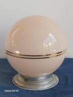 Art deco Rose opaline plafondlamp, Antiek en Kunst, Ophalen of Verzenden