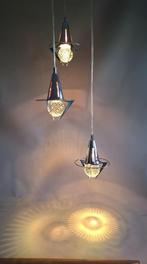 vintage hanglamp space age design lamp, Huis en Inrichting, Lampen | Hanglampen, Ophalen of Verzenden, Zo goed als nieuw, Glas