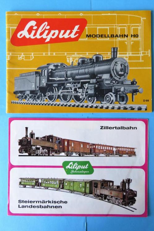 Liliput catalogus HO uit 1969 en brochure met smalspoor, Hobby en Vrije tijd, Modeltreinen | H0, Gebruikt, Boek, Tijdschrift of Catalogus
