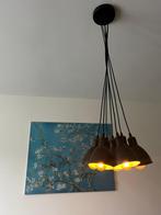 Moderne Hanglamp - 7 Lampen - Dimbaar - Zwart, Ophalen, Industrieel modern, Zo goed als nieuw, Metaal