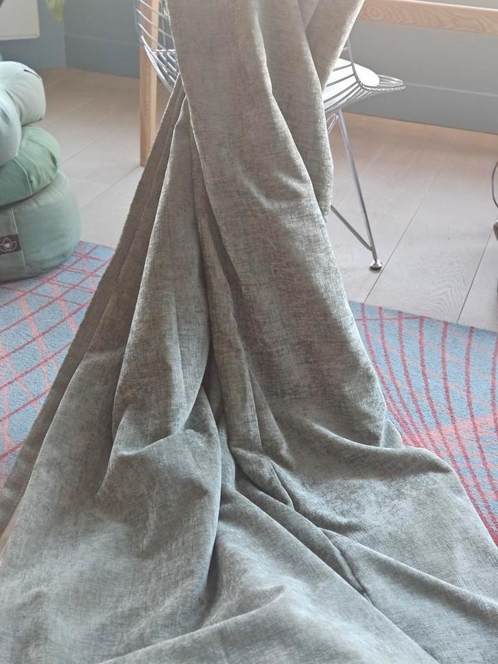 Kwaliteit gordijnen gevoerd groen nieuw, Huis en Inrichting, Stoffering | Gordijnen en Lamellen, Nieuw, 200 cm of meer, 150 tot 200 cm