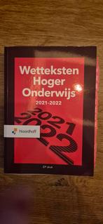 Wetteksten Hoger Onderwijs 2021-2022, Gelezen, Overige vakken, Diverse, Ophalen of Verzenden