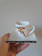 Kop en schotel Papagaai vogel, porselein 14x14x9cm, Huis en Inrichting, Keuken | Servies, Nieuw, Ophalen of Verzenden, Overige stijlen