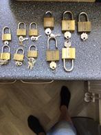 Hangslotjes met extra sleutels en in diverse maten,zie foto’, Ophalen of Verzenden, Zo goed als nieuw, Overige fietssloten